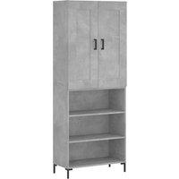 Berkfield Home Highboard Concrete Grey 69.5x34x180 cm Engineered Wood