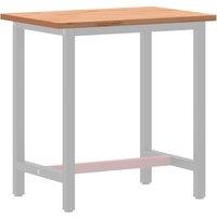 Berkfield Home Beautiful Workbench Top 80x55x2.5 cm Solid Wood Beech in Light Brown