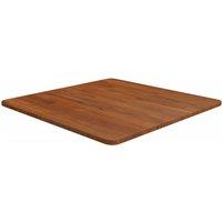 Berkfield Home Square Table Top Dark Brown 60x60x1.5cm Treated Solid Wood Oak | Size: 60x60x1.5 cm