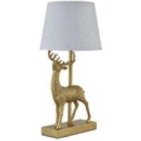 Havendro Gold Stag Table Lamp Bedside Light Retro Animal Bedroom Light