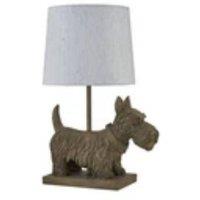 Havendro Scottie Dog Table Lamp Bedside Light Retro Animal Bedroom Light in Grey