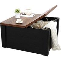 Havendro Black 80cm Lift Top Storage Wooden Coffee Table