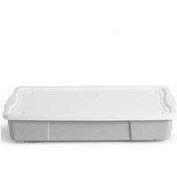 Kelvenix 47L Grey Rolling Underbed Storage Plastic Box