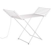 PAWNORA 11m Heated Clothes Airer With Wings in White