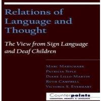 Oxford University Press Relations of Language & Thought: The View from Sign Language and