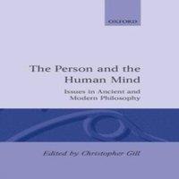 Oxford University Press The Person & the Human Mind: Issues in Ancient & Modern
