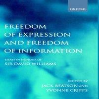 Oxford University Press Freedom of Expression & Freedom of Information: Essays in Honour