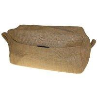 KDMD Women's Natural Jute Toiletry Bag - Travel & Gift Bag