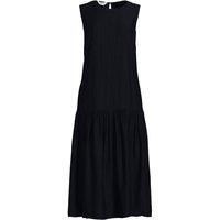 Lands' End Women's Petite Sleeveless Ready To Go Midi Dress in Black | Size: 12