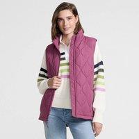 Lands' End Women's Womens Plus Insulated FeatherFree Onion Quilted Gilet in Raspberry | Size: 1X