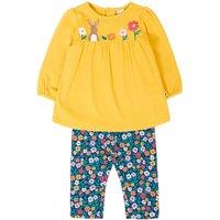 Frugi Girl's Mairi Outfit in Yellow | Size: 6-9 m