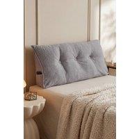Living and Home Triangle Wedge Headboard Pillow Backrest Support Cushion in Grey