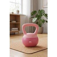 Living and Home 6kg Strength Training Kettlebell with Non-Slip Handle for Gym in Pink