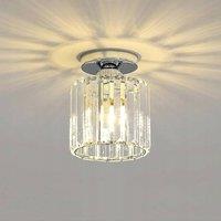 COMELY Crystal Ceiling Lights, Industrial Mini Ceiling Lights, for Living Room in Silver