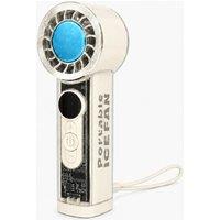 Dyzi Portable Ice Cooling Handheld Fan 199 Speed USB Rechargeable in White