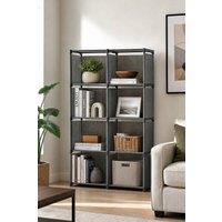 ExtraStar Modern Freestanding Multi Level Storage Shelf in Grey