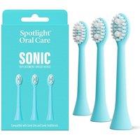 Spotlight Oral Care Sonic Toothbrush Replacement Heads in Blue