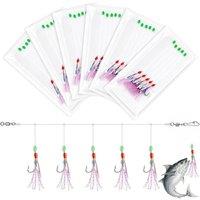 SPETLEK 6 x Mackerel feathers rigs