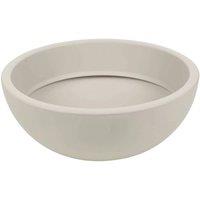 NESTLUNE Set of 1 40cm Round Flower Pot Planter Plastic Garden in Taupe