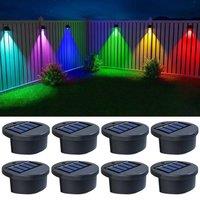 EONLION 8PCS Solar Powered Door Fence Wall Lights in Black | Size: 100 cm