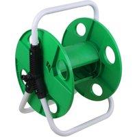 FLAVORA Portable Hose Pipe Reel Garden Cart in Green | Size: 100g