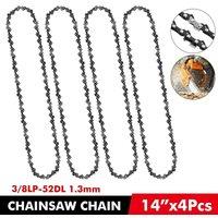 FLAVORA 4x 14 Inch Chainsaw Saw Chain Blade Pitch in Black | Size: 10000mm x 520mm
