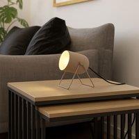 Eglo Tilston Steel Minimalist Desk Lamp, Sandy in Light Sand