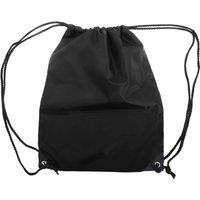 Shugon Men's Stafford Plain Drawstring Tote Bag - 13 Litres Pack of 2 in Black
