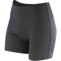 Spiro Women's Softex Stretch Sports Shorts in Black | Size: Small