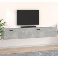Berkfield Home Wall Cabinets 2 pcs Concrete Grey 100x36.5x35 cm Engineered Wood