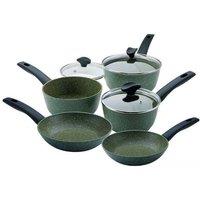 Prestige Aluminium Plan Based Non Stick Induction 5 Piece Cookware Set in Green