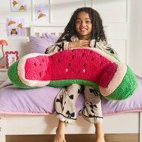 OHS Walter the Watermelon Cuddle Cushion Novelty Reading Pillow in Red