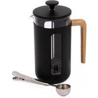 La Cafetiere 2pc Cafetire Set with Black Pisa 8-Cup Cafetire & Coffee Measuring Spoon with Clip | Size: Large