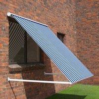 Primrose Awnings 1.0m Half Cassette Drop Arm Awning in Blue