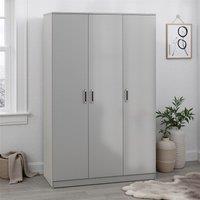 Seconique Dakotia 3 Door Wardrobe in Light Grey