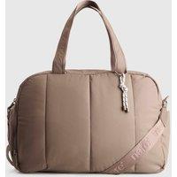 Nere Travel Unisex Coated Carry On Bag Mocha in Light Brown