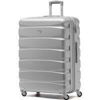 Flight Knight 29 Large Suitcase Check-in Hold Luggage Hard Shell 4 Wheels TSA Lock in Silver