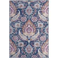 THE RUGS Marrakech Multicolour Distressed Floral Large Area Rug & Runner 420 | Size: 200 cm x 290 cm