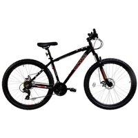 Basis El Toro Hardtail Mountain Bike, 27.5in Wheel, 19in Frame - Black/Red in Red | Size: 19 inches