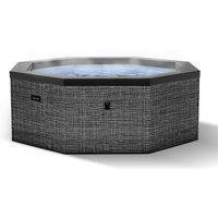 Wave Spas Wave Como 6-Person Foam Hot Tub with Integrated Heater & 90 Jets in Dark Grey