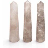 KDMD Smoky Quartz Six Face Obelisk Point 11cm Decorative Stone in Brown