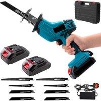 Havendro 21V Cordless Reciprocating Saw Electric Wood Metal Cutter in Blue