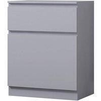 VOGREX 1 Door 1 Drawer Storage Cabinet Matt Grey