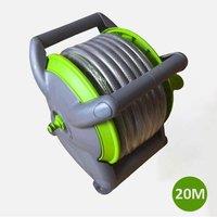 EONLION 20M Compact Garden Hose Reel, Tough Standing in Grey | Size: 100g