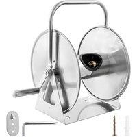 NESTLUNE Stainless Steel Hose Reel Garden High Pressure Water in Silver | Size: 1.25kg