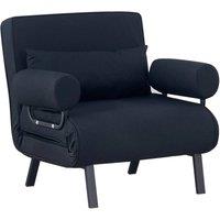 PAWNORA Folding Sofa Bed 4-in-1 Sleeper Bed Chair Black-65cm in Black | Size: 0.6m2