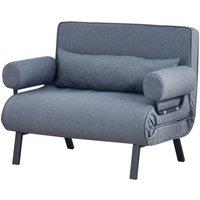 PAWNORA Folding Sofa Bed 4-in-1 Sleeper Bed Chair Grey-100cm in Grey | Size: 0.6m2