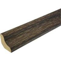 Vinyl Flooring UK Scotia Beading Dark Oak Waterproof (2.4m Length) Pack of 5 in Dark Brown