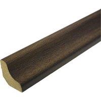 Vinyl Flooring UK Scotia Beading Dark Walnut Waterproof (2.4m Length) Pack of 10 in Brown