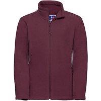 Jerzees Schoolwear Jerzees Schoolgear Full Zip Outdoor Fleece Jacket in Burgundy | Size: 7-8 Years